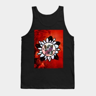 Wonderful fairy with butterflies and roses Tank Top